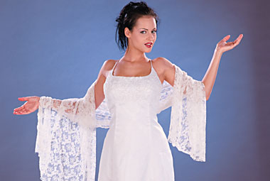 Slutty bride fucks from all angles